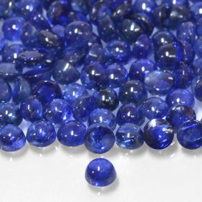 Royal Blue Sapphire Gem - 0.2ct Round Cabochon (ID: 503843)