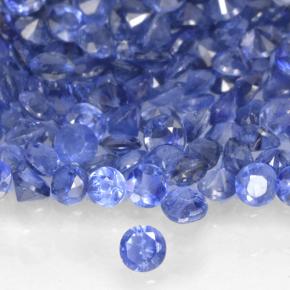 0.01 ct Blue Sapphire Stone, Natural Sapphire in Diamond-Cut Shape for Sale