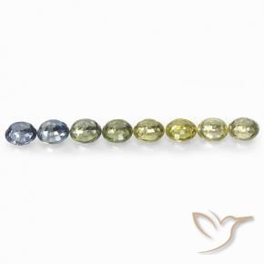 Sapphire Gemstones in 4.5 mm (calibrated) Size for Sale, Sapphire Stones in Multicolor Color