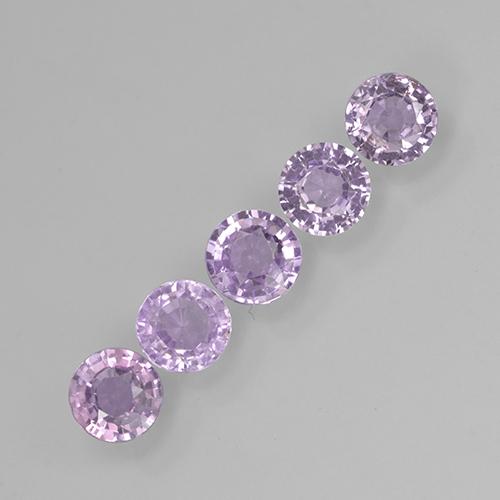 Light Violet Sapphire Gem - 0.4ct Round Facet (ID: 503976)