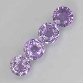 Violeta claro Zafiro Gema - 0.4ct Faceta Redonda (ID: 503978)