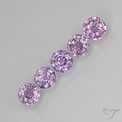 Light Grayish Violet Saphir Edelstein - 0.5ct Rund Facettenschliff (ID: 503982)