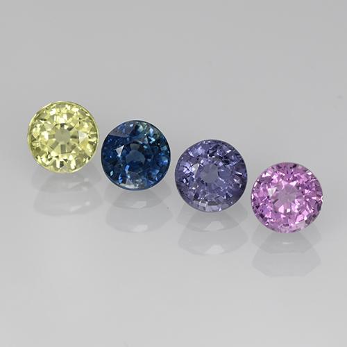 Multicolor Zafiro Gema - 0.4ct Faceta Redonda (ID: 504989)