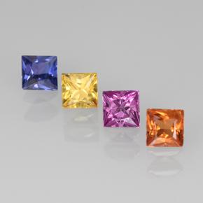0.2ct Princess-Cut Multicolor Sapphire Gem for sale 0.2ct Princess-Cut Multicolor Sapphire Gem (ID: 504990)