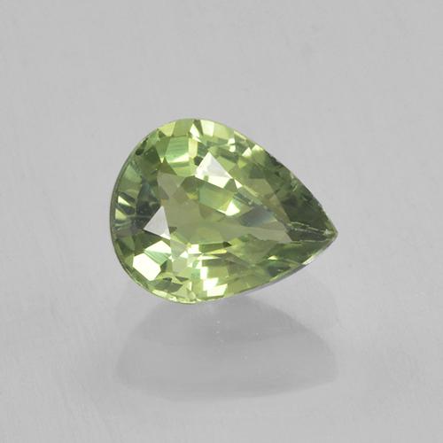 Темно-зеленый Сапфир Камень - 0.7ct Фасетная Груша (ID: 505141)
