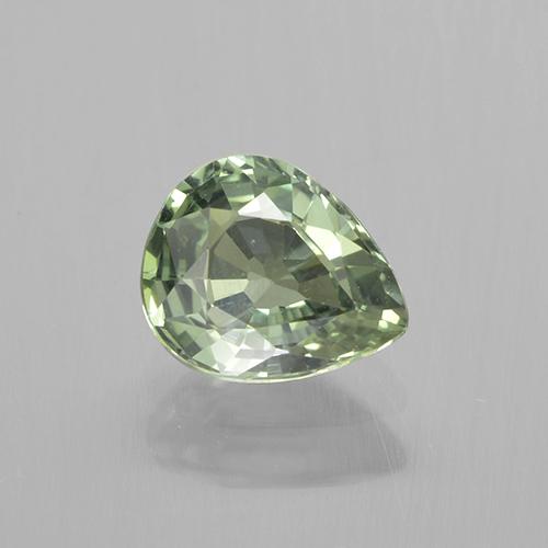 Verde medio Zafiro Gema - 0.7ct Corte en forma de pera (ID: 505147)