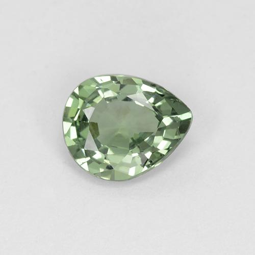 セージグリーン サファイア 宝石 - 0.7ct ペアーファセット (ID: 505309)