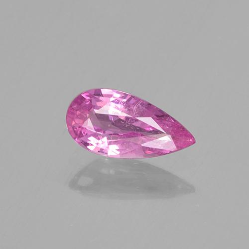 Intense Pink Saphir Edelstein - 0.6ct Birnen Schliff (ID: 505314)