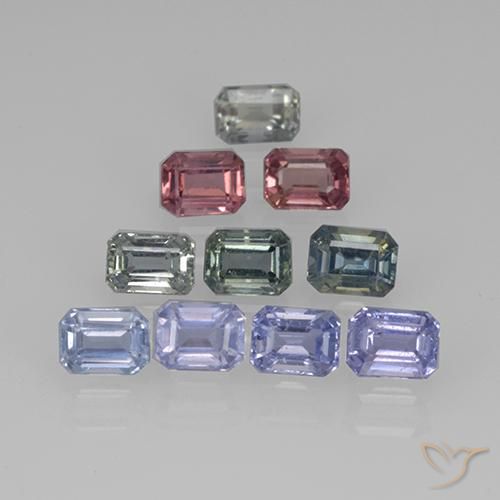 3.06 ct Loose Octagon Cut Sapphire, 4.1 x 2.8 mm From Tanzania, Photo A