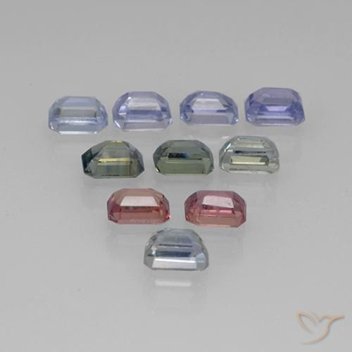 Sapphire Gemstones in 4.1 x 2.8 mm Size for Sale, Sapphire Stones in Multicolor Color