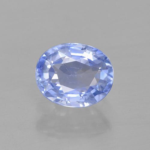 Pastel Blue Sapphire Gem - 0.8ct Oval Facet (ID: 505750)