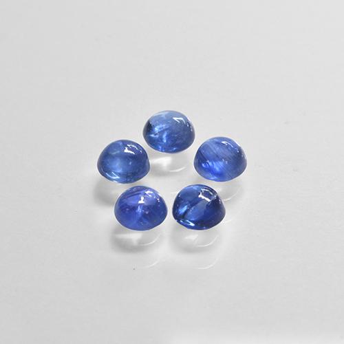 True Blue Sapphire Gem - 0.2ct Round Cabochon (ID: 505821)