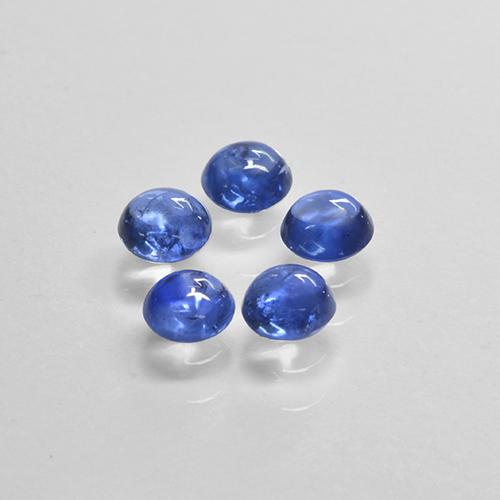 Cornflower Blue Sapphire Gem - 0.2ct Round Cabochon (ID: 505823)