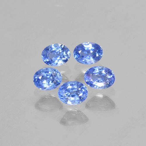 Light Navy Blue Saphir Edelstein - 0.2ct Oval facettiert (ID: 506110)