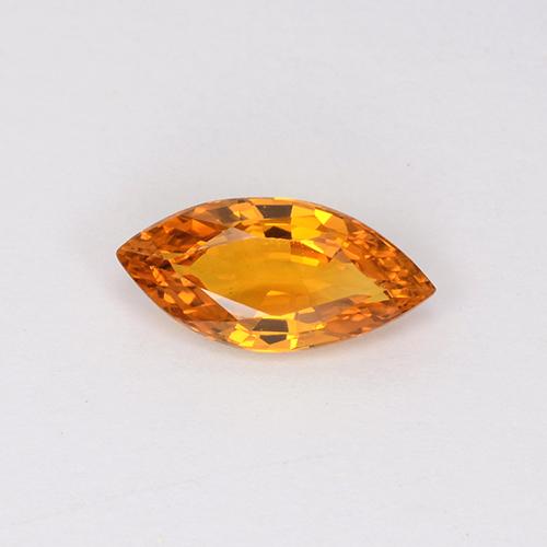 Aprikose Orange Saphir Edelstein - 1ct Marquiseschliff (ID: 508529)