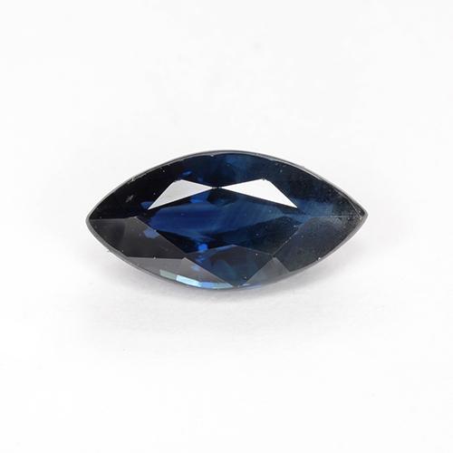 Navy Blue Sapphire Gem - 1.2ct Marquise Facet (ID: 509728)