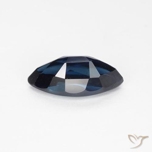 Sapphire Gemstone in 9 x 4.5 mm Size for Sale, Sapphire Stone in Midnight Blue Color