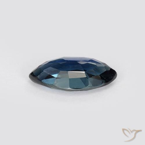 Sapphire Gemstone in 8 x 4.2 mm Size for Sale, Sapphire Stone in Deep Navy Blue Color