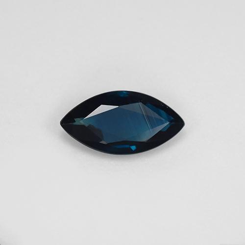 Azul noche Zafiro Gema - 0.8ct Forma marquesa (ID: 509733)
