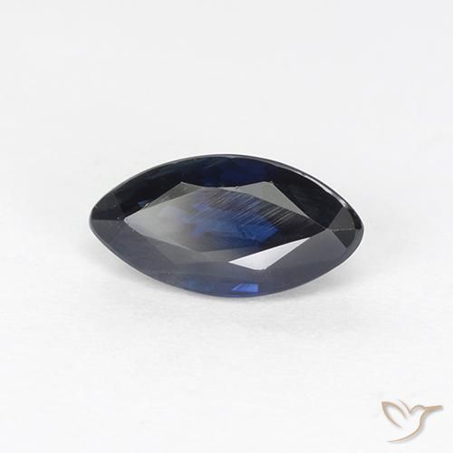 0.92 ct Blue Sapphire Stone, Natural Sapphire in Marquise Facet Shape for Sale