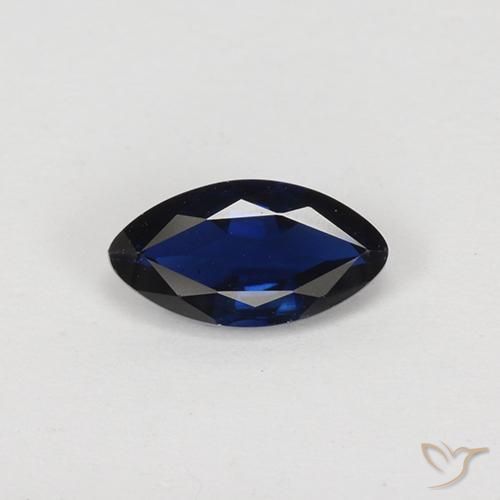 Zaffiro Marquise sfaccettato da 0,68 ct dal Madagascar, dimensione 7,6 x 4,1mm, purezza VVS-VS, pietra preziosa naturale Riscaldato, Zaffiro 1pc in colore Blu scuro, durezza Mohs di 9 adatto per gioielli da indossare ogni giorno, Pietra della saggezza, Photo A