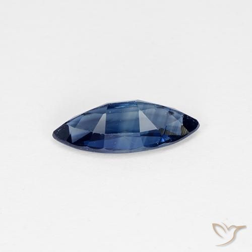 Sapphire Gemstone in 9.8 x 3.8 mm Size for Sale, Sapphire Stone in Twilight Blue Color
