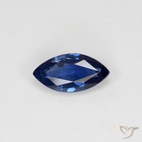 0.81ct Natural Twilight Blue Sapphire, Marquise, VVS-VS