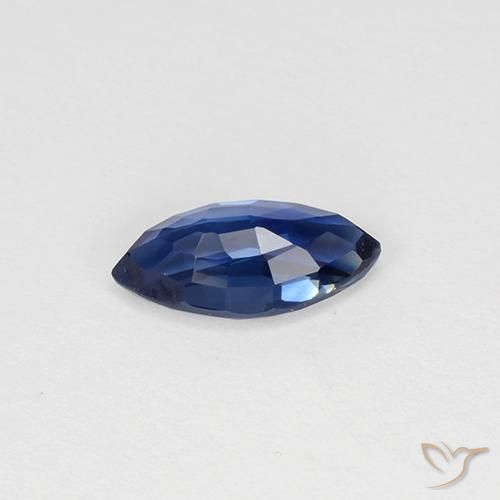 Sapphire Gemstone in 8 x 4.1 mm Size for Sale, Sapphire Stone in Twilight Blue Color