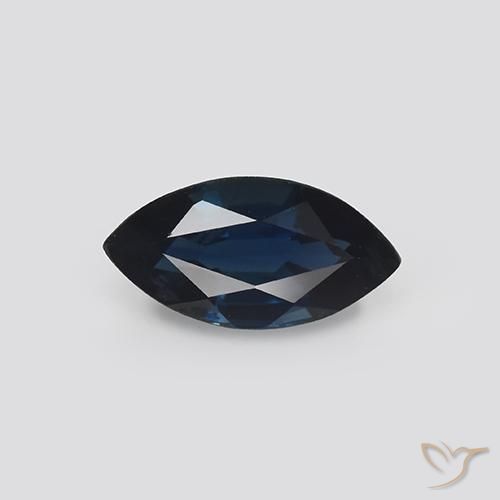 1.17ct Natural Blackish Blue Sapphire, Marquise, VVS-VS