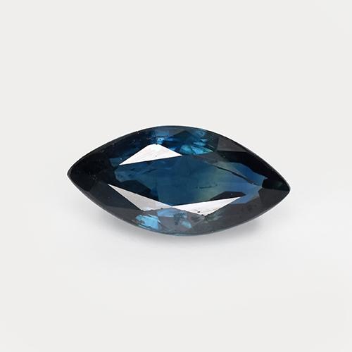 Midnight Blue Sapphire Gem - 1.3ct Marquise Facet (ID: 509944)