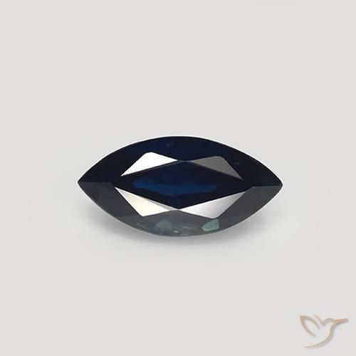 1.07ct Natural Blackish Blue Sapphire, Marquise, VVS-VS