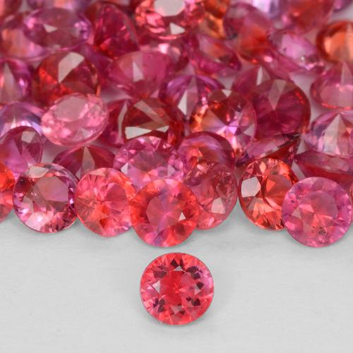 pink orange gemstone