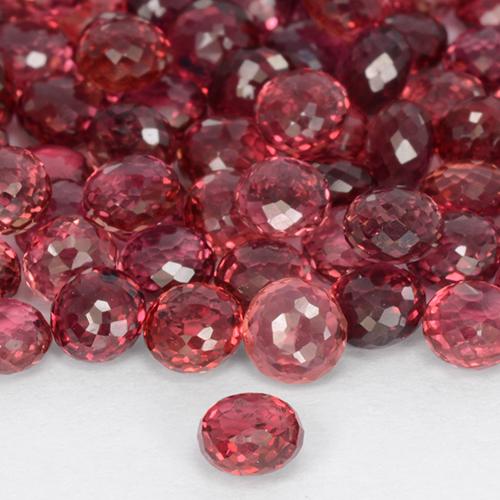 Medium Red Zaffiro Gem - 0.3ct Round Mixed-Cut (ID: 511306)