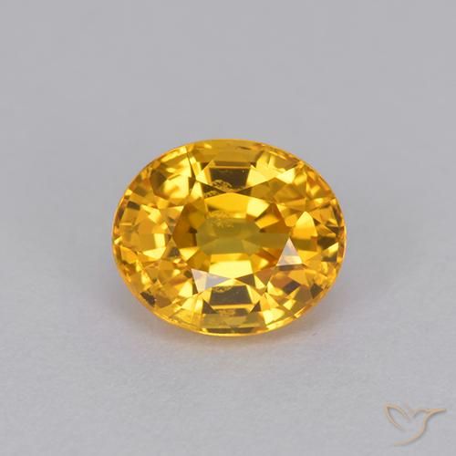 1.22ct Natural Dark Golden Sapphire, Oval, VVS