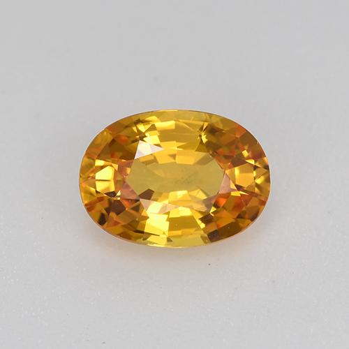 Medium Orange-Gold Сапфир Камень - 1ct Фасетный Овал (ID: 511931)