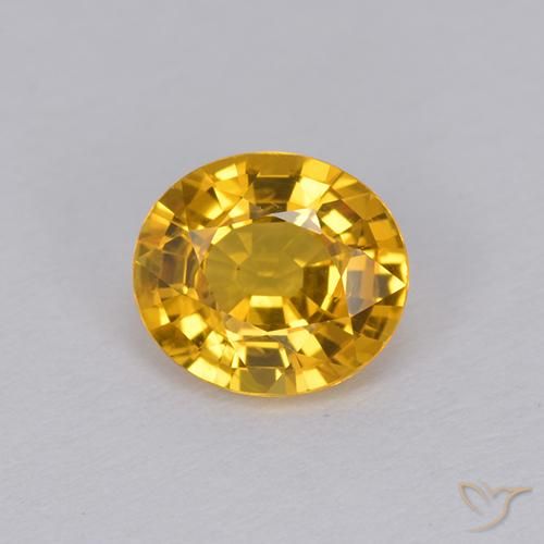 1.05ct Natural Dark Golden Sapphire, Oval, VVS-VS
