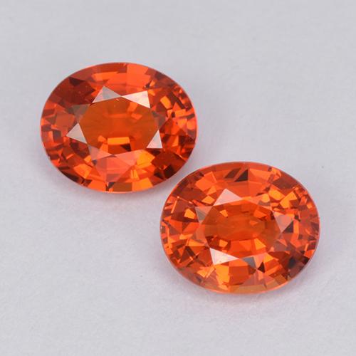 Intense Red Zaffiro Gem - 0.9ct Ovale sfaccettato (ID: 511953)