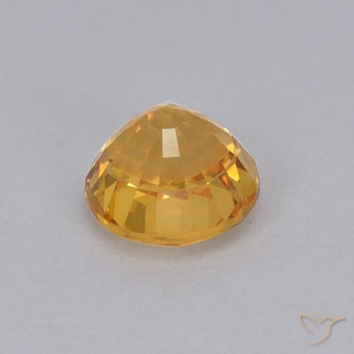 Sapphire Gemstone in 5.5 mm (calibrated) Size for Sale, Sapphire Stone in Gold Color