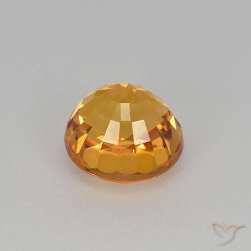 Sapphire Gemstone in 5.5 mm (calibrated) Size for Sale, Sapphire Stone in Gold Color
