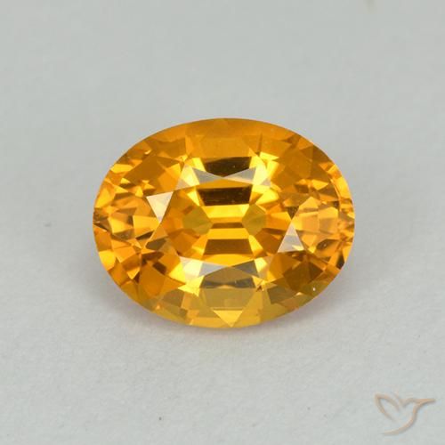 1.15ct Natural Dark Golden Sapphire, Oval, VVS