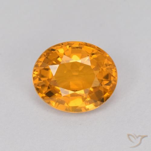 1.07ct Natural Gold Sapphire, Oval, VVS