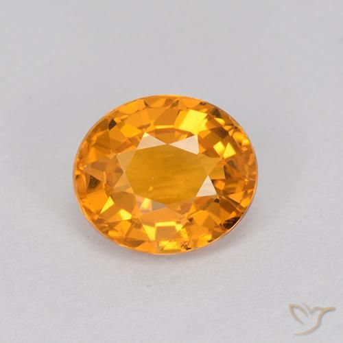 1.01 ct Loose Yellow Sapphire, 6.2 x 5.4 mm Oval Cut From Tanzania, Photo A