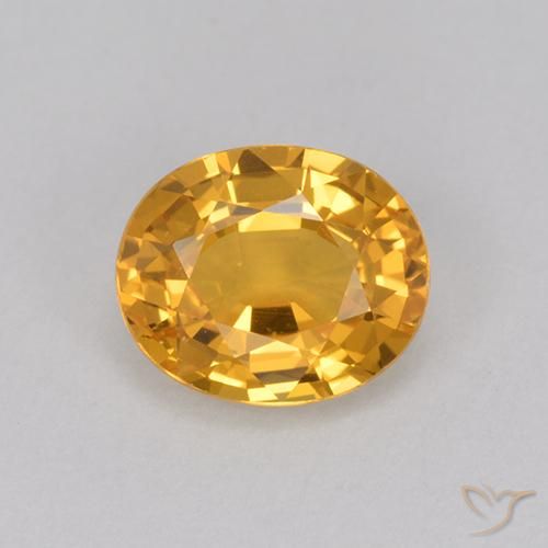 1.11ct Natural Dark Golden Sapphire, Oval, VVS