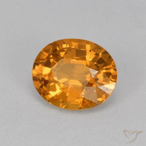 1.14 ct Golden Sapphire Stone, Natural Sapphire in Oval Facet Shape for Sale