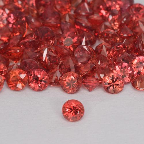 Medium Red Сапфир Камень - 0ct Бриллиантовая Огранка (ID: 512412)