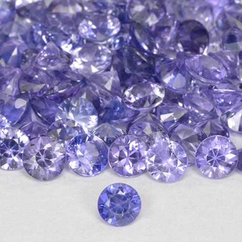 Bright Violet Saphir Edelstein - 0.1ct Diamanten-Schliff (ID: 513163)