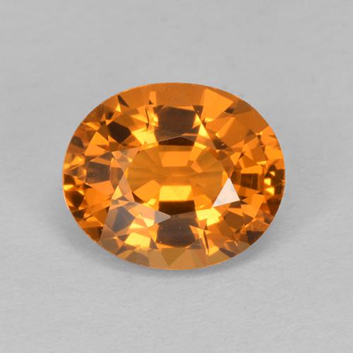 Apricot Orange Сапфир Камень - 1.5ct Фасетный Овал (ID: 513235)