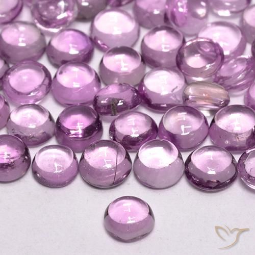 8.45 ctw Purple Sapphire Stones, Natural Sapphire in Round Cabochon Shape for Sale
