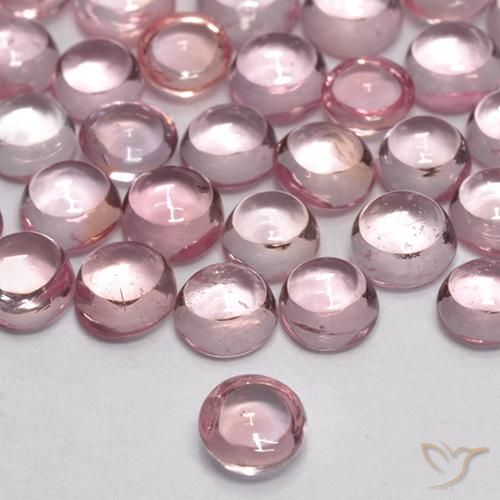 Sapphire Gemstones in 3.5 mm (calibrated) Size for Sale, Sapphire Stones in Light Bubblegum Pink Color