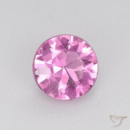0.55 ct Purple Sapphire Stone, Natural Sapphire in Diamond-Cut Shape for Sale